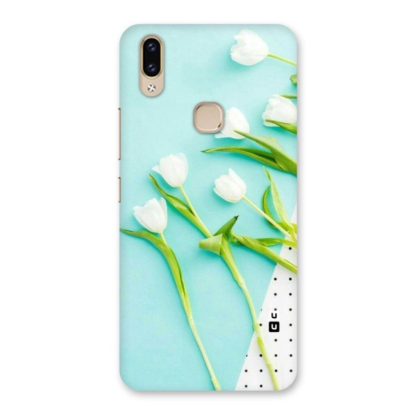 White Tulips Back Case for Vivo V9