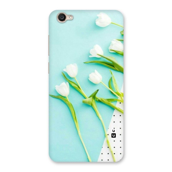 White Tulips Back Case for Vivo Y55s