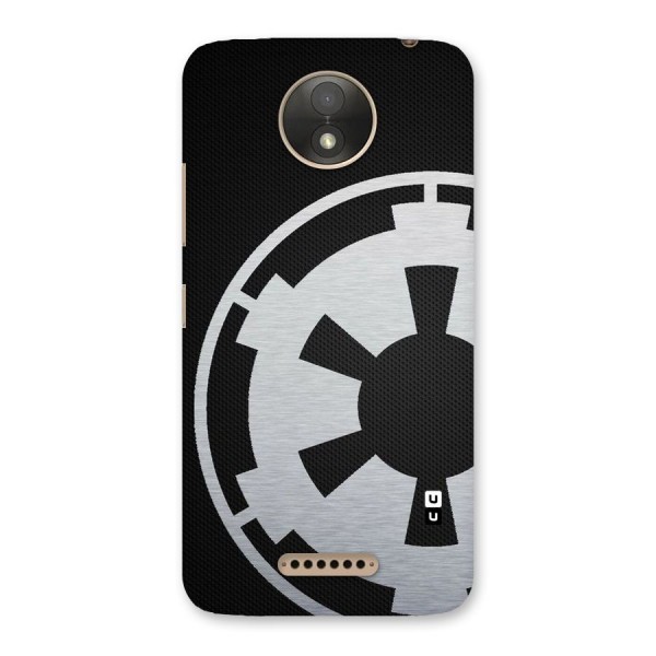 White Wheel Back Case for Moto C Plus