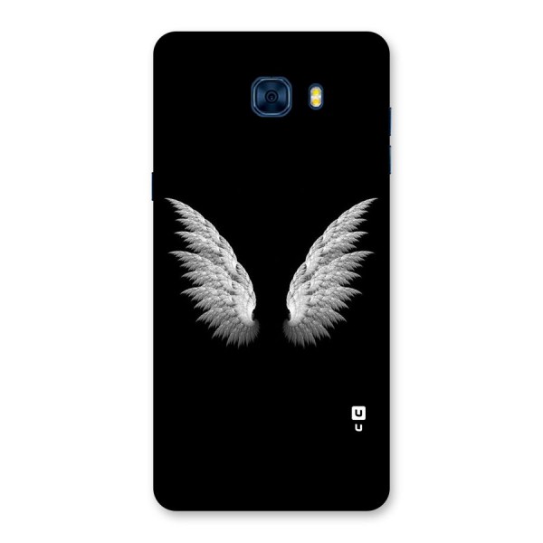 White Wings Back Case for Galaxy C7 Pro