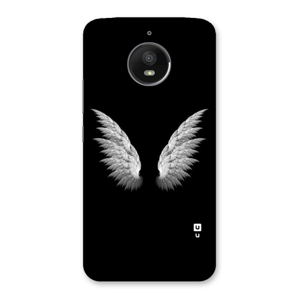 White Wings Back Case for Moto E4 Plus