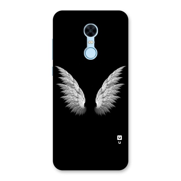 White Wings Back Case for Redmi Note 5