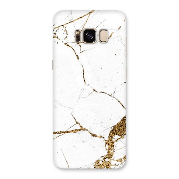White and Gold Design Back Case for Galaxy S8