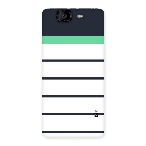 White and Simple Stripes Back Case for Canvas Knight A350