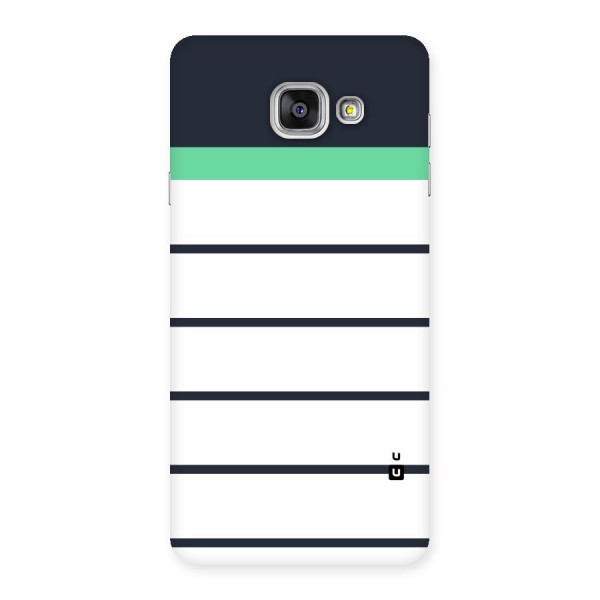 White and Simple Stripes Back Case for Galaxy A7 2016