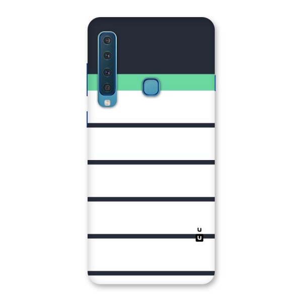 White and Simple Stripes Back Case for Galaxy A9 (2018)