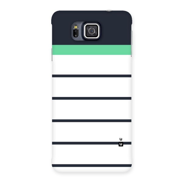 White and Simple Stripes Back Case for Galaxy Alpha