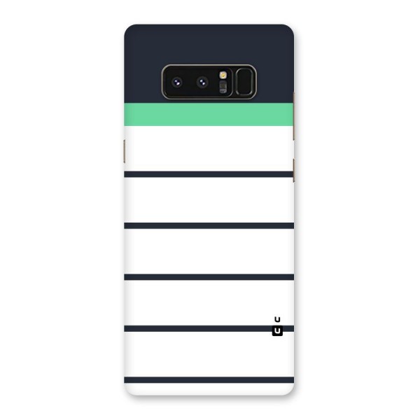 White and Simple Stripes Back Case for Galaxy Note 8