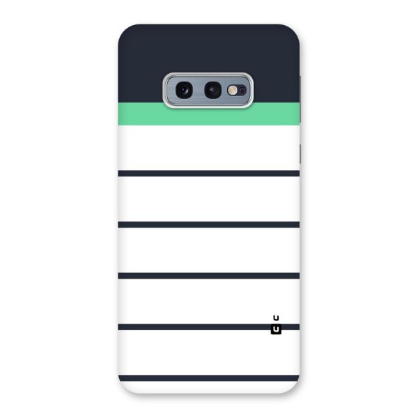 White and Simple Stripes Back Case for Galaxy S10e