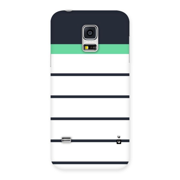 White and Simple Stripes Back Case for Galaxy S5 Mini