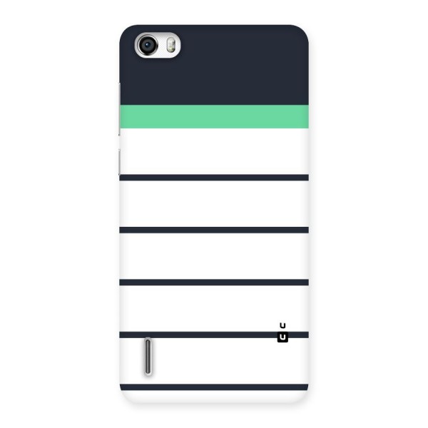 White and Simple Stripes Back Case for Honor 6