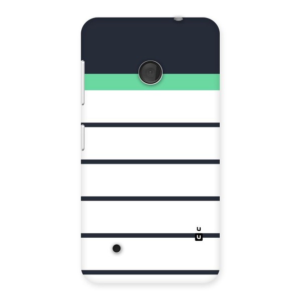 White and Simple Stripes Back Case for Lumia 530