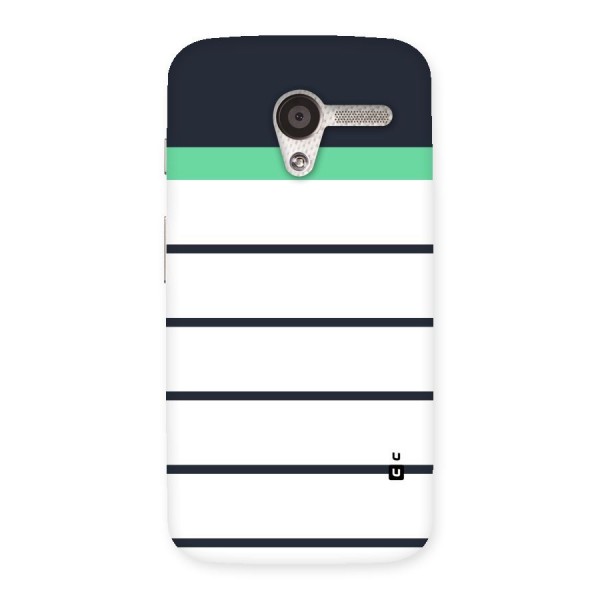 White and Simple Stripes Back Case for Moto X