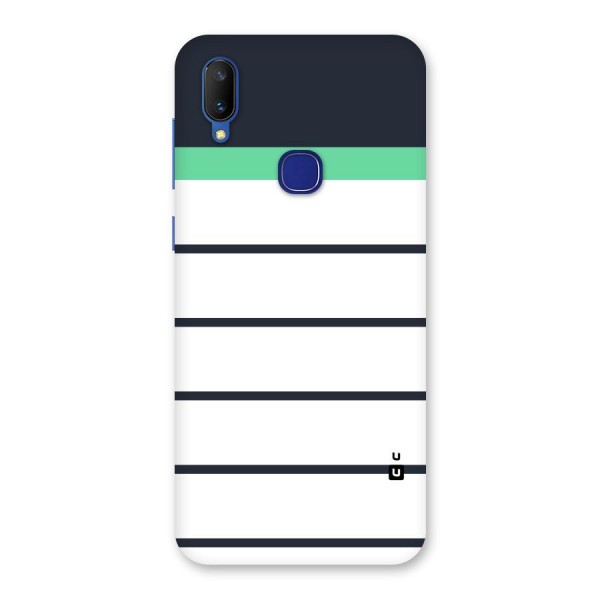 White and Simple Stripes Back Case for Vivo V11