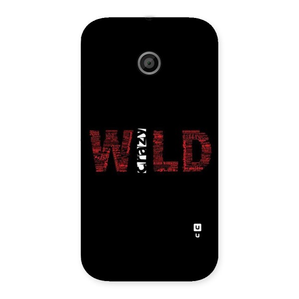 Wild Crazy Back Case for Moto E