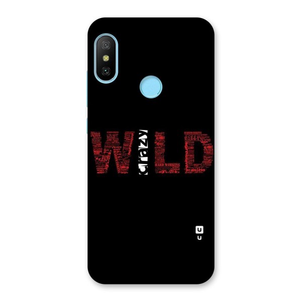 Wild Crazy Back Case for Redmi 6 Pro