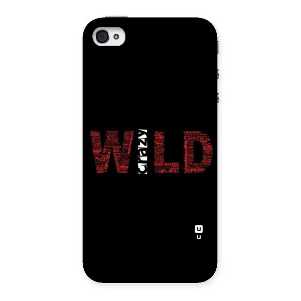 Wild Crazy Back Case for iPhone 4 4s