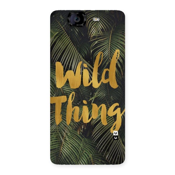 Wild Leaf Thing Back Case for Canvas Knight A350