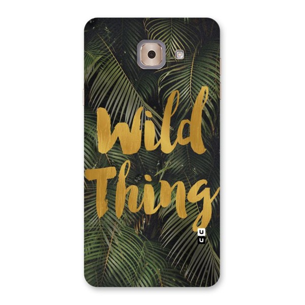 Wild Leaf Thing Back Case for Galaxy J7 Max