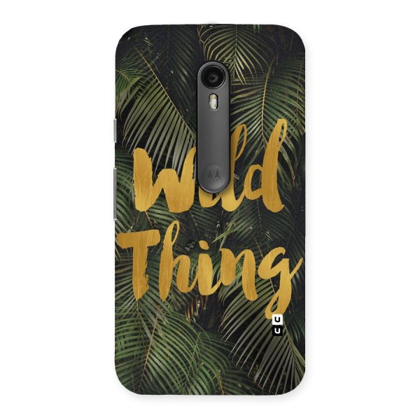 Wild Leaf Thing Back Case for Moto G3