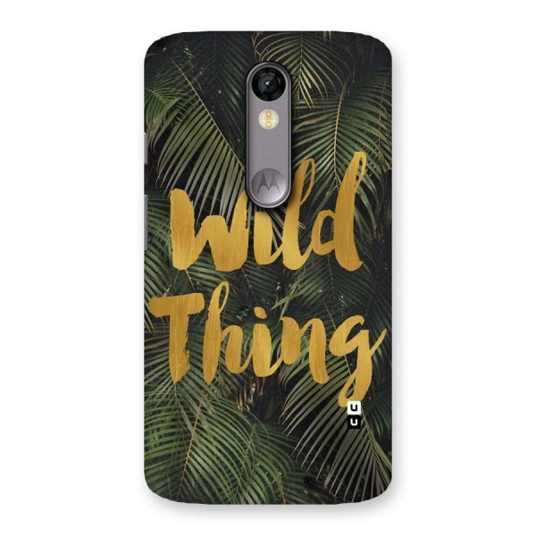 Wild Leaf Thing Back Case for Moto X Force