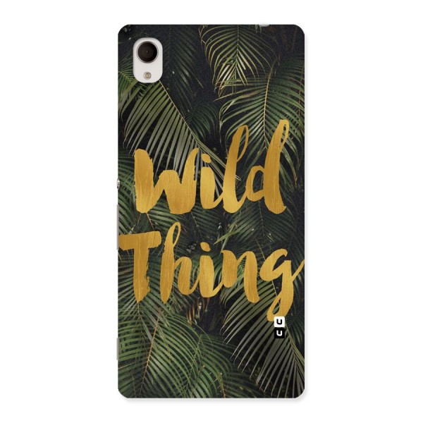 Wild Leaf Thing Back Case for Sony Xperia M4