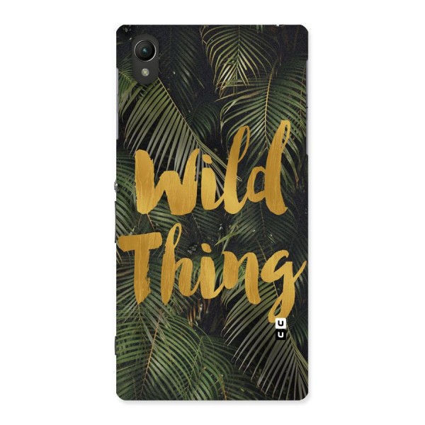 Wild Leaf Thing Back Case for Sony Xperia Z1