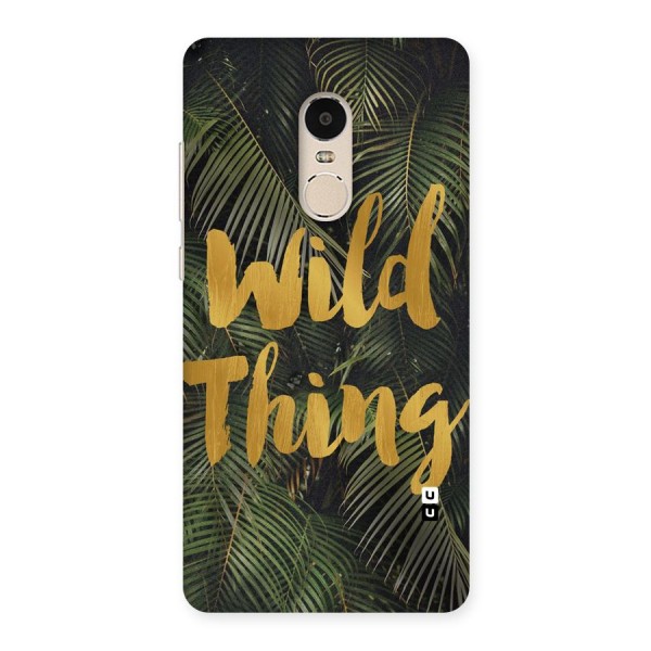 Wild Leaf Thing Back Case for Xiaomi Redmi Note 4