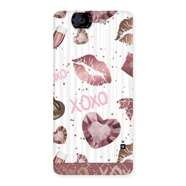 Wine Lip xoxo Back Case for Canvas Knight A350