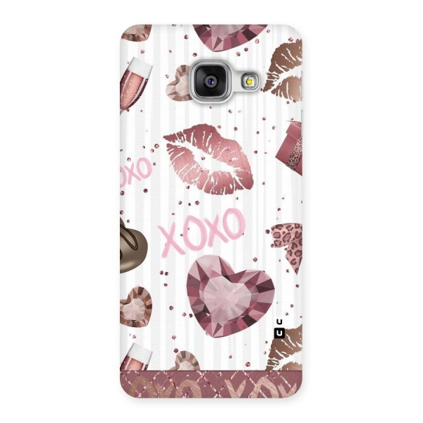 Wine Lip xoxo Back Case for Galaxy A3 2016