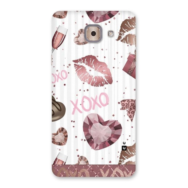 Wine Lip xoxo Back Case for Galaxy J7 Max