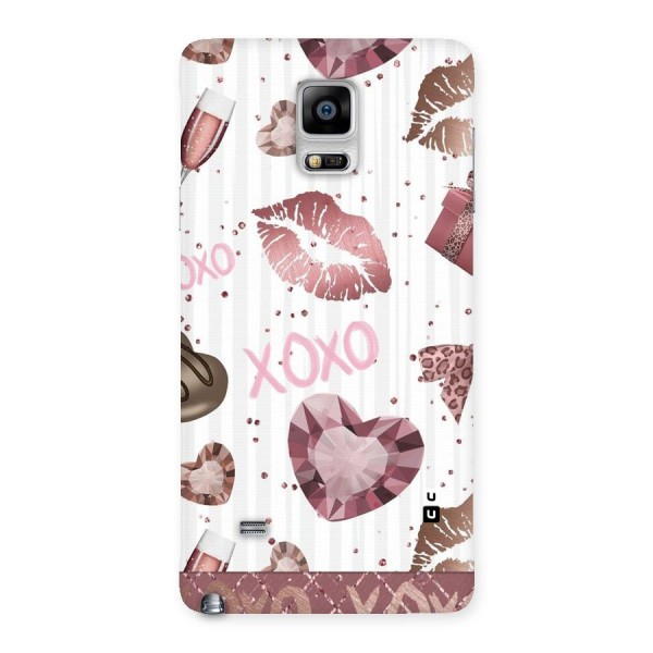 Wine Lip xoxo Back Case for Galaxy Note 4