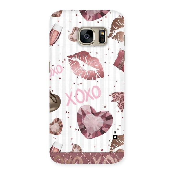 Wine Lip xoxo Back Case for Galaxy S7