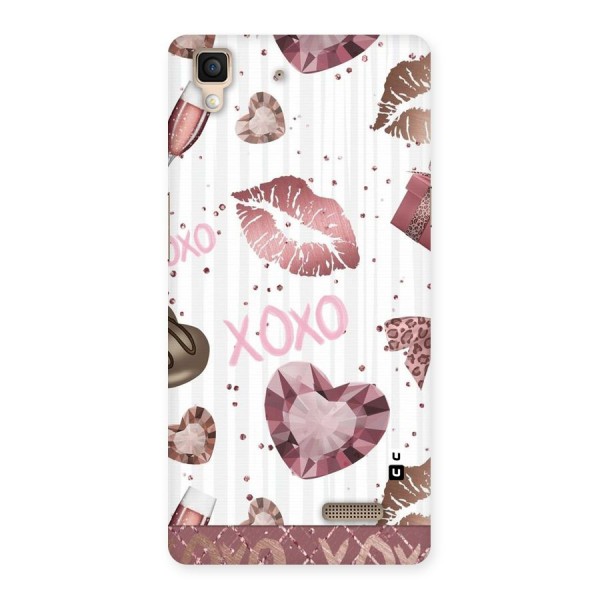 Wine Lip xoxo Back Case for Oppo R7