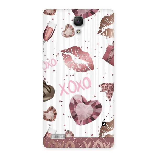 Wine Lip xoxo Back Case for Redmi Note