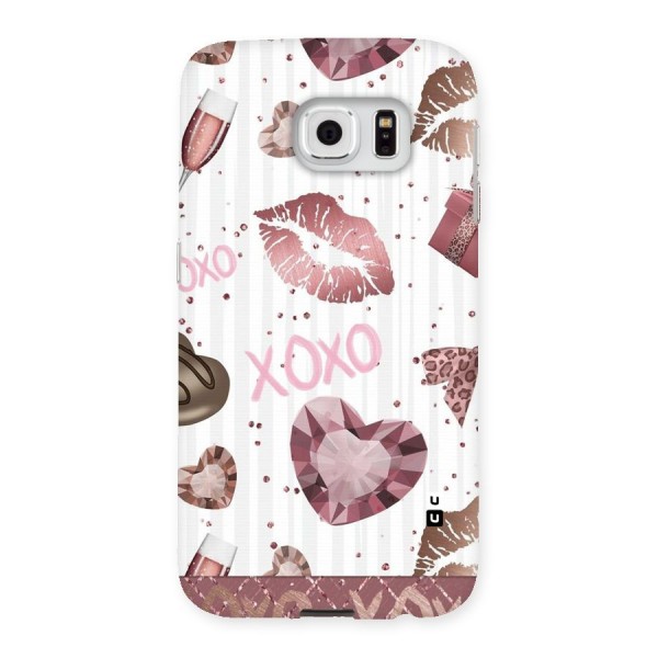 Wine Lip xoxo Back Case for Samsung Galaxy S6