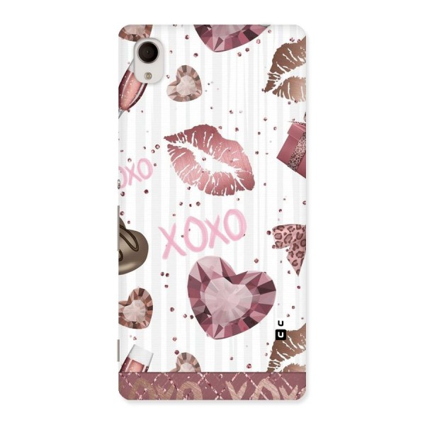 Wine Lip xoxo Back Case for Sony Xperia M4