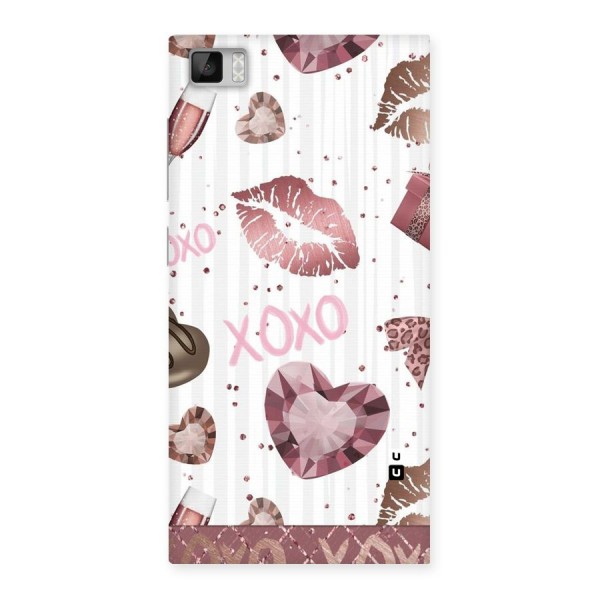 Wine Lip xoxo Back Case for Xiaomi Mi3