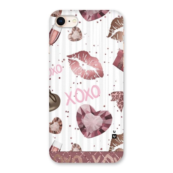 Wine Lip xoxo Back Case for iPhone 8