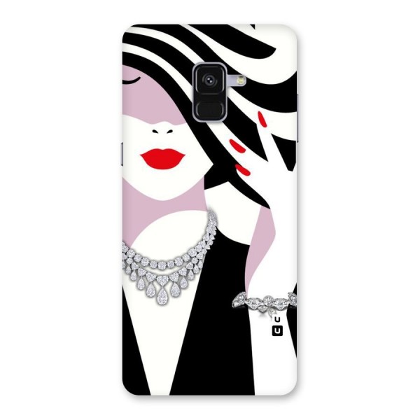 Women Beauty Back Case for Galaxy A8 Plus