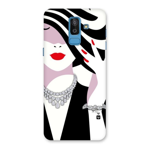 Women Beauty Back Case for Galaxy J8