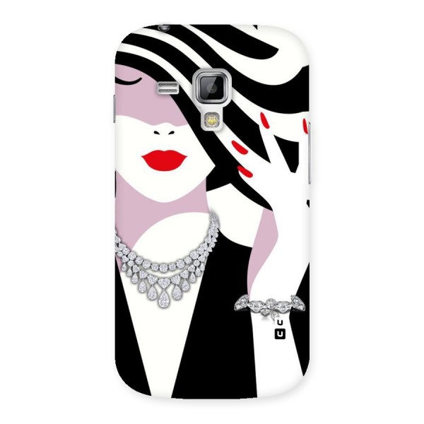 Women Beauty Back Case for Galaxy S Duos