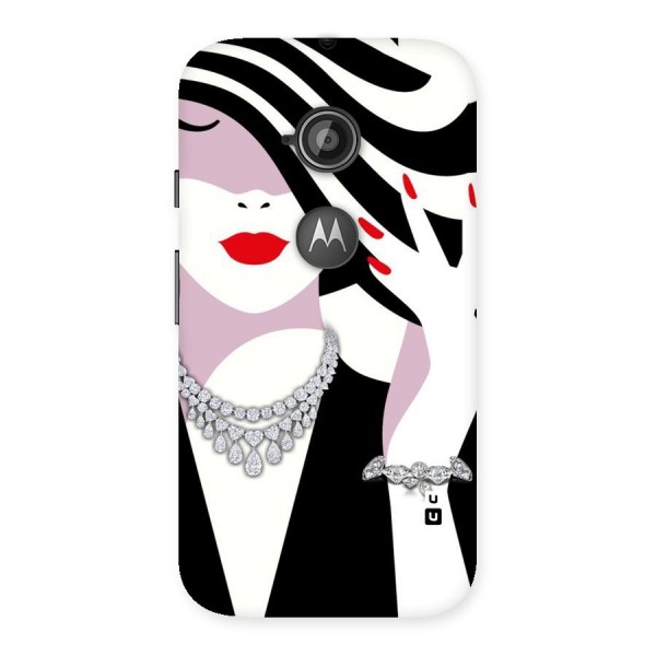 Women Beauty Back Case for Moto E 2nd Gen