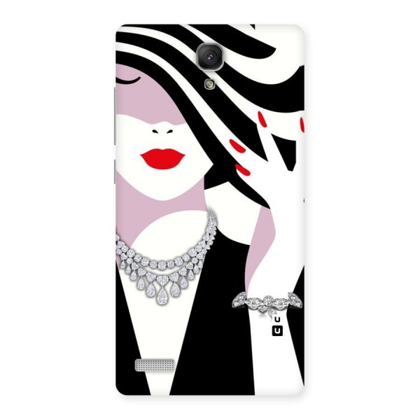 Women Beauty Back Case for Redmi Note