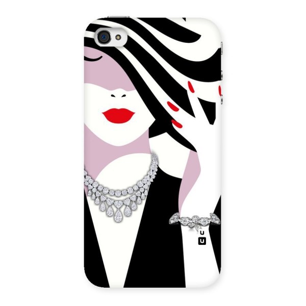 Women Beauty Back Case for iPhone 4 4s