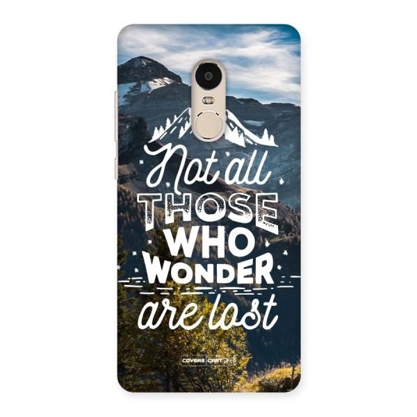 Wonder Lost Back Case for Xiaomi Redmi Note 4