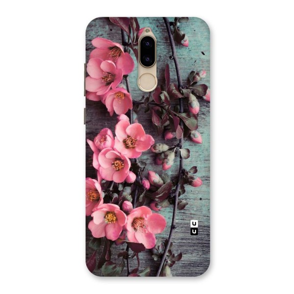 Wooden Floral Pink Back Case for Honor 9i