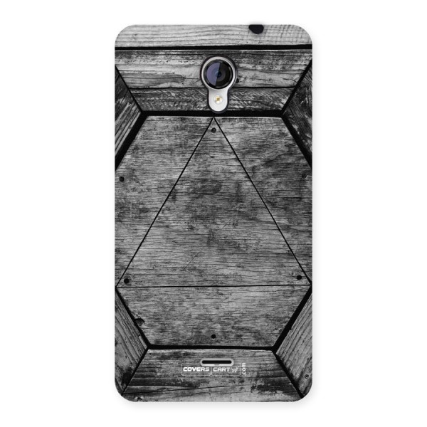 Wooden Hexagon Back Case for Micromax Unite 2 A106