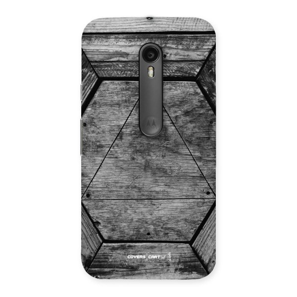 Wooden Hexagon Back Case for Moto G3