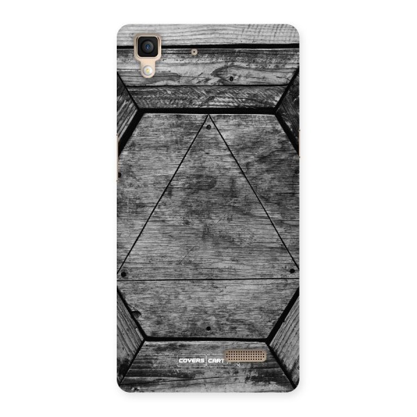 Wooden Hexagon Back Case for Oppo R7